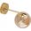 Kinkiet TK Lighting Tk Lighting Estera 4778 kinkiet lampa ścienna modern szklany klosz 1x6W G9 bursztynowy/złoty 13965008 5901780547783