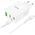 Ładowarka Hoco HOCO ładowarka sieciowa 2 x Typ C + USB A + kabel Typ C do Lightning PD QC3.0 3A 35W N33 biała 13968325 6942007621083