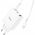 Ładowarka Hoco HOCO ładowarka sieciowa 2 x Typ C + USB A + kabel Typ C do Lightning PD QC3.0 3A 35W N33 biała 13968325 6942007621083