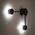 Kinkiet TK Lighting Tk Lighting Avia 6808 kinkiet lampa ścienna nowoczesna metalowa edison pręty koła 2x10W GX53 czarny 13977485 5901780568085