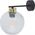 Kinkiet TK Lighting TK Lighting Devon 4629 kinkiet lampa ścienna 1x15W E27 czarny/transparentny 13979833 5901780546298