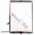 Samsung MUSTTBY Ekran dotykowy + taśma klejąca + Home do iPAD 8 (biały) 13989972 5903396320125