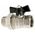 ZAWÓR KULOWY WODNY MOTYL PÓŁŚRUBUNEK 3/4" H. // ZKW-20-WS-M-H 13999483 5900308731338
