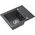 Zlewozmywak BEN 116 zlewozmywak granitowy black dotted 55x44 z czarną baterią ze stałą wylewką, ze stalowym syfonem i zaślepką 14010809 5905505505959