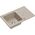 Zlewozmywak BEN 111 zlewozmywak granitowy river sand 70x44 z beżową baterią ze stałą wylewką, ze stalowym syfonem i zaślepką 14010827 5905505506147