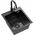 Zlewozmywak QUADRON LUKE 90 zlewozmywak stalowy black metal (40x45x20) z syfonem 1-komorowy b/o + bateria black metal 14010832 5905505503030