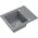 Zlewozmywak BEN 116 zlewozmywak granitowy silver stone 55x44 z szarą baterią z elastyczną wylewką, ze stalowym syfonem i zaślepką 14010838 5905505506000