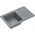 Zlewozmywak BEN 111 zlewozmywak granitowy silver stone 70x44 z szarą baterią z elastyczną wylewką, ze stalowym syfonem i zaślepką 14010840 5905505506185