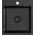 Zlewozmywak QUADRON LUKE 90 zlewozmywak stalowy black metal (40x45x20) z syfonem 1-komorowy b/o + bateria z elastyczną black metal 14010843 5905505503054