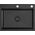 Zlewozmywak QUADRON LUKE 110 WORKSTATION zlewozmywak black metal (58x45x20) z syfonem 1-komorowy b/o + Qmata + Wkładka + Dozownik + Deska + bateria z elastyczną w 14010849 5905505503221