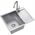 Zlewozmywak QUADRON LUKE 116 zlewozmywak stalowy (60x48x20) z syfonem 1-komorowy z/o + bateria ze stałą wylewką stalowa 14010855 5905505503139