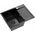 Zlewozmywak QUADRON LUKE 116 zlewozmywak stalowy black metal (60x48x20) z syfonem 1-komorowy z/o + bateria ze stałą wylewką black metal 14011479 5905505503146
