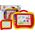 LeanToys Znikopis Zestaw 2 sztuki Czerwono-Żółty LEAN Toys 14013881 5905884454718