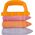 LeanToys Zestaw Kred Z Uchwytem Gruba Kreda Chodnikowa Pomarańczowy 3 Szt 14014653 5905991008422