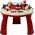 LeanToys Stolik Panel Edukacyjny Interaktywny Pianinko Bębenek Czerwony 14039597 5905991003793