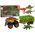LeanToys Pojazd z Motywem Dinozaura Przyczepa 4 Sztuki Dinozaurów LEAN Toys 14048248 5905679076040