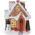 Dekoracja świąteczna Home Styling Collection Figurka Domek z piernika, 10 cm