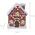Dekoracja świąteczna Home Styling Collection Figurka Domek z piernika, 10 cm