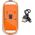 Mysz Manhattan MANHATTAN Funkmaus USB-A 4Tasten RGB LED orange transparent 14051273 766623190282