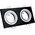 Sanicoelectronics Sanico South Opal 302144 oczko lampa wpuszczana downlight 2x50W LED kwadratowe uchylne czarne 14051582 5901508302144