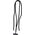OEM Zawieszka SWING (8mm) do telefonu z regulacją długości / długość sznura 165cm (max 82,5cm w pętli) / na ramię lub szyję - czarny 14060143 5903396288722
