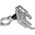 OEM GUB uchwyt rowerowy na kierownicę P30 Aluminium srebrny 14062435 5903396222771