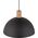 Lampa wisząca TKKRYWULT Tk Lighting Oslo 4852 lampa wisząca zwis 1x15W E27 czarna/drewniana 14077274 5901780548520