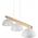 Lampa wisząca TKKRYWULT Tk Lighting Oslo 4712 lampa wisząca zwis 3x15W E27 biała/drewniana 14077276 5901780547127