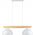 Lampa wisząca TKKRYWULT Tk Lighting Oslo 4713 lampa wisząca zwis 2x15W E27 biała/drewniana 14077279 5901780547134