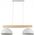 Lampa wisząca TKKRYWULT Tk Lighting Oslo 4713 lampa wisząca zwis 2x15W E27 biała/drewniana 14077279 5901780547134
