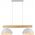 Lampa wisząca TKKRYWULT Tk Lighting Oslo 4713 lampa wisząca zwis 2x15W E27 biała/drewniana 14077279 5901780547134