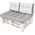 Hobbygarden PODUCHY LEO 1+2 POPIEL Z JASNYMI PASAMI 14081802 5902414519855
