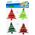 Craft with Fun OZDOBA BN FILC CHOINKA SPRZYL 4SZT CF 12/144 14088838 5908275175582