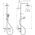 Hansgrohe Vernis Blend Komplet prysznicowy 200 1jet EcoSmart z baterią termostatyczną, czarny mat 14088955 4059625338667