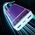 Powerbank Wekome WEKOME WP-353 Vanguard Series - Power bank 10000 mAh PD 20W + QC 22.5W (Fioletowy / Przezroczysty) 14092440 6941027641101
