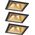 Paulmann Oprawa do wbudowania EBL COLE SET 3-STEP DIM  zestaw 3x6W 3x470lm 2700K IP44 230V czarny matowy / złoty / aluminium 14104930 4000870931295