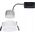 Paulmann Oprawa do wbudowania EBL COLE SET COIN 3-STEP DIM 6W 470lm 2700K IP44 230V biały matowy / aluminium 14104938 4000870948729