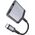 Adapter USB Hoco HOCO adapter AUX 2w1 Typ C do Typ C / Jack 3,5 mm 27W LS39 szary 14116938 6942007629355