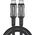 Kabel USB Acefast Kabel Acefast C1-09 USB-C / USB-C USB4 PD3.1 5A 1m - szaro-czarny 14127420 6974316282631