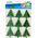 Craft with Fun OZDOBA BN NAKLEJKI CHOINKA ZIEL 9SZT CF 12/288 14128005 5904335883053