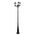 Kinkiet LVT Lvt Victoria 8406 lampa stojąca ogrodowa IP44 3x60W E27 czarna 14128391 5904703007234