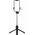 Selfie stick Hurtel Selfie stick WH1YXS teleskopowy tripod 1m z okrągłą lampą i uchwytem na telefon - czarny 14146932 5907769360596