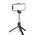 Selfie stick Hurtel Selfie stick WH1YXS teleskopowy tripod 1m z okrągłą lampą i uchwytem na telefon - czarny 14146932 5907769360596