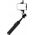 Selfie stick Hurtel Selfie stick WC12YDS teleskopowy tripod 1.3m ze stopu aluminium z podwójną lampą i uchwytem na telefon - czarny 14146938 5907769360633