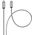 Kabel USB ForCell FORCELL F-ENERGY Metal C238 kabel Typ C do Lightning PD QC3.0 3A 27W 1 m srebrny 14150550 5903396274473