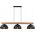 Lampa wisząca TKKRYWULT Tk Lighting Oslo 4710 lampa wisząca zwis 3x15W E27 czarna/drewniana 14158696 5901780547103