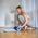 HMS Mata do ćwiczeń jogi yogi fitness korkowa TPE HMS YM10 niebieska 14168456 5907695558296