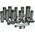AGAflex KRÓCIEC GWINTOWANY Z OBU STRON OCYNK.  1/2" X 15 cm 14186000 5901812615503