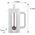 Klausberg ZAPARZACZ TŁOKOWY DO KAWY/HERBATY Z 350ml KLAUSBERG KB-7743 BIAŁY 14198898 5908287277434