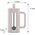 Klausberg ZAPARZACZ TŁOKOWY DO KAWY/HERBATY Z 350ml KLAUSBERG KB-7744 RÓŻOWY 14198902 5908287277441